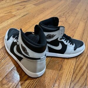 Jordan Black and White High-Top Sneakers